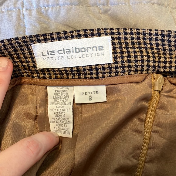 Liz Claiborne houndstooth pencil skirt - Picture 3 of 4